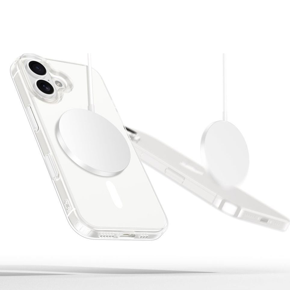 Etui Tech-Protect Flexair Hybrid CC do MagSafe do iPhone 16, przezroczyste